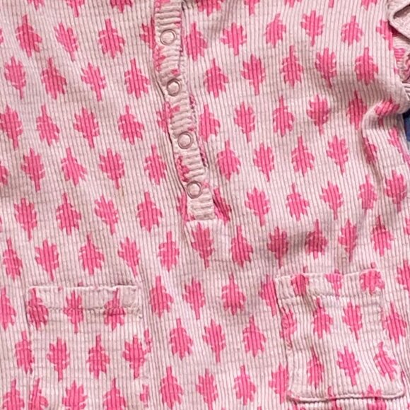 Baby Girls Long Sleeve Romper Set With Floral Patterns & Ruffles 3-6M - Picture 2 of 7